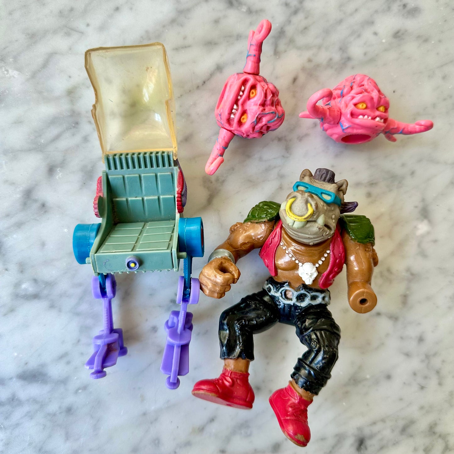 1989 TMNT Krang and Bebop Lot