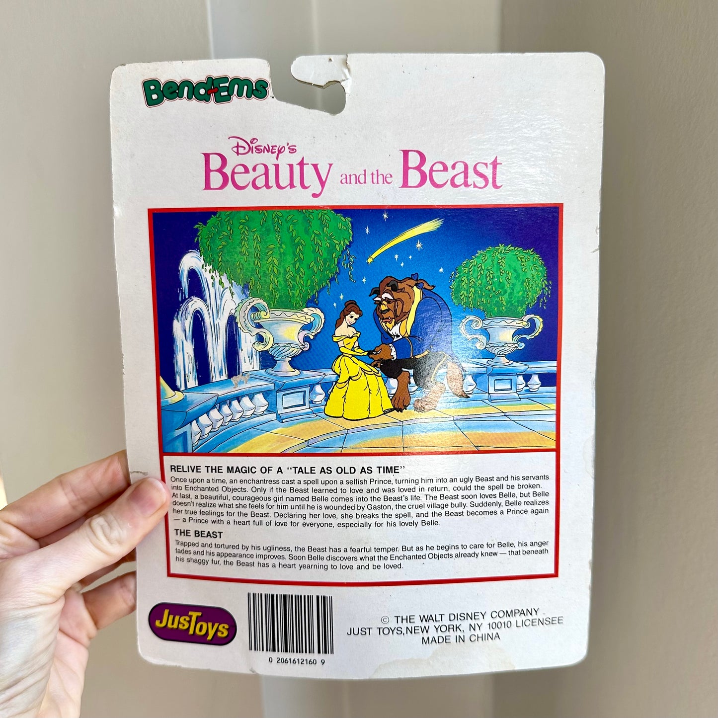 1992 Justoys Bendems Disney's Beauty And The Beast "Beast" Figure