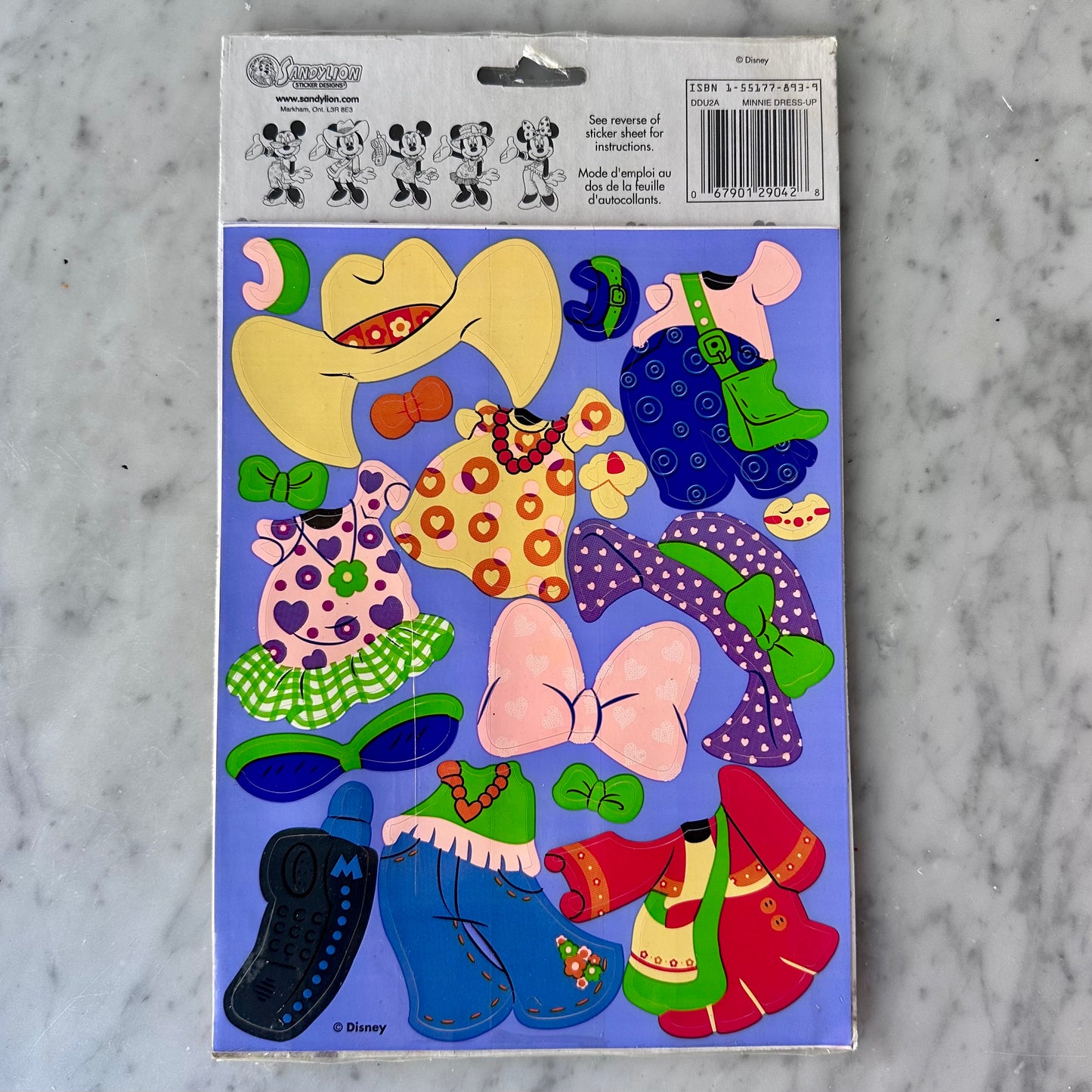 Vintage Sandylion Disney Sticker Dress-Up