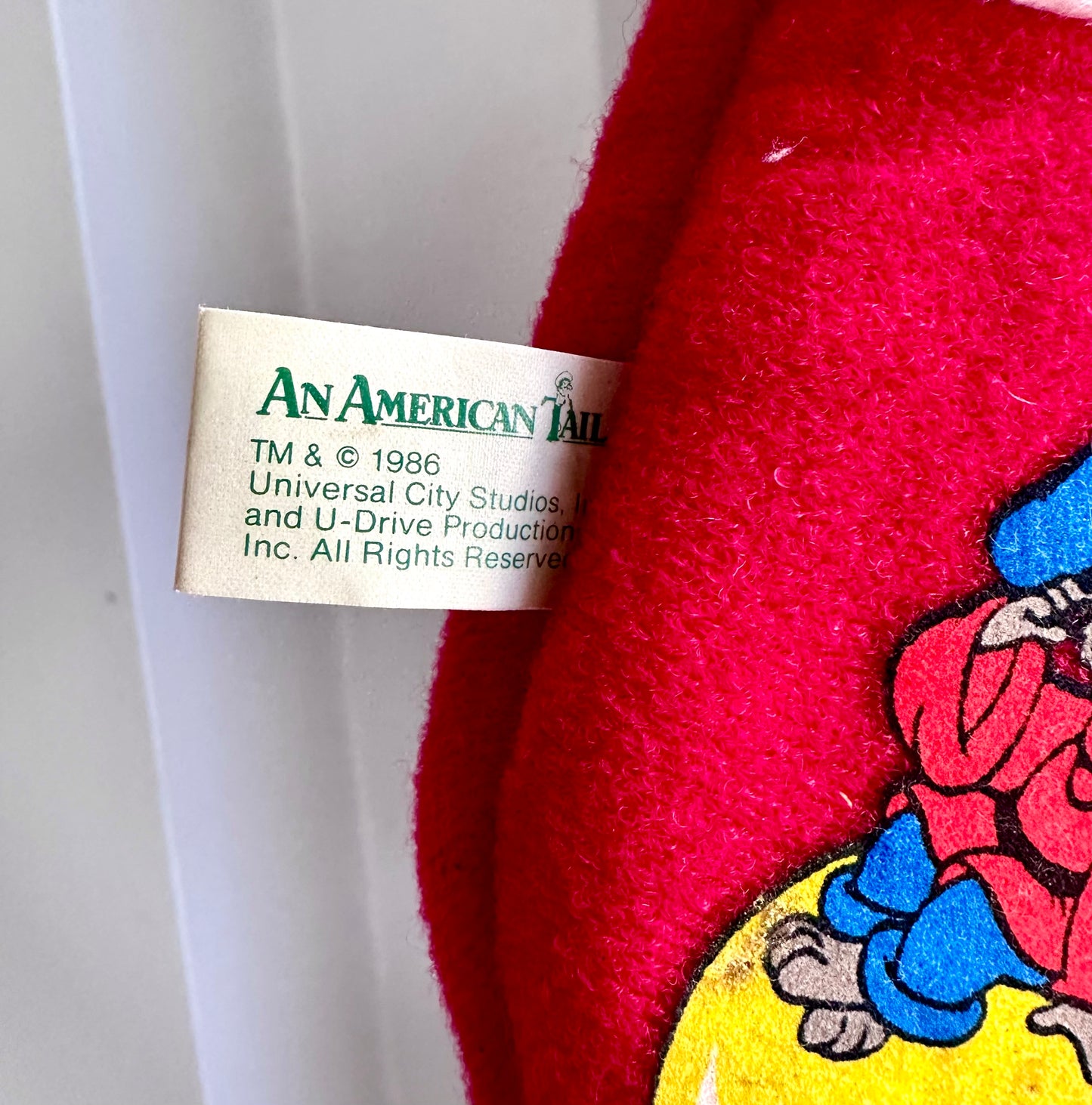 1986 Fievel An American Tail Mini Stocking