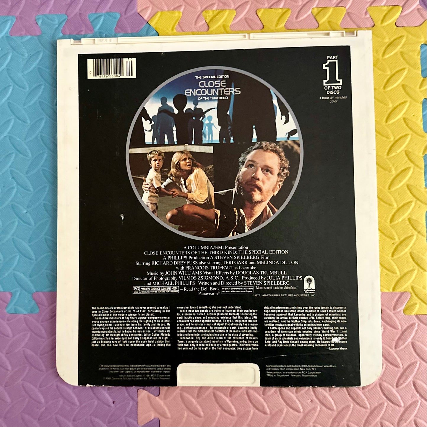 Close Encounters Parts 1 & 2 CED Video Disc