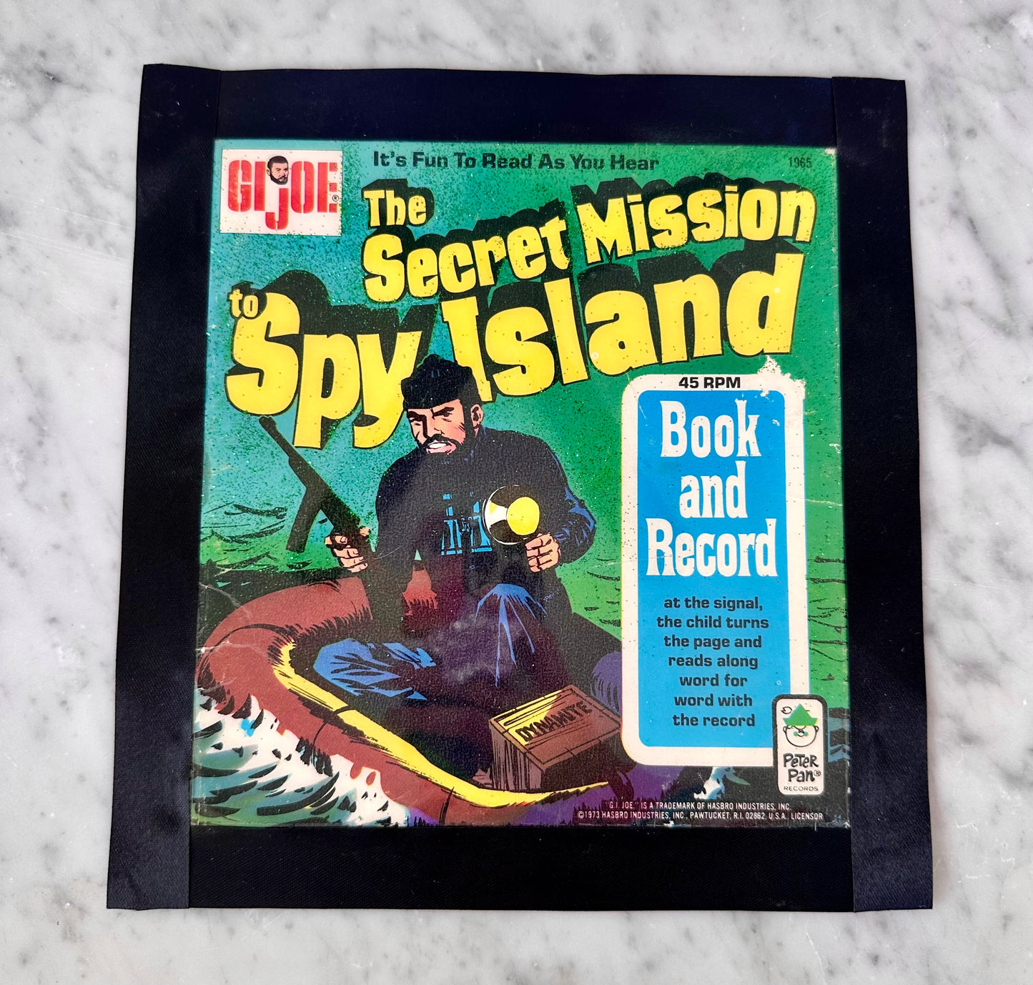 Vintage GI Joe Book Cover Resin Wall Art