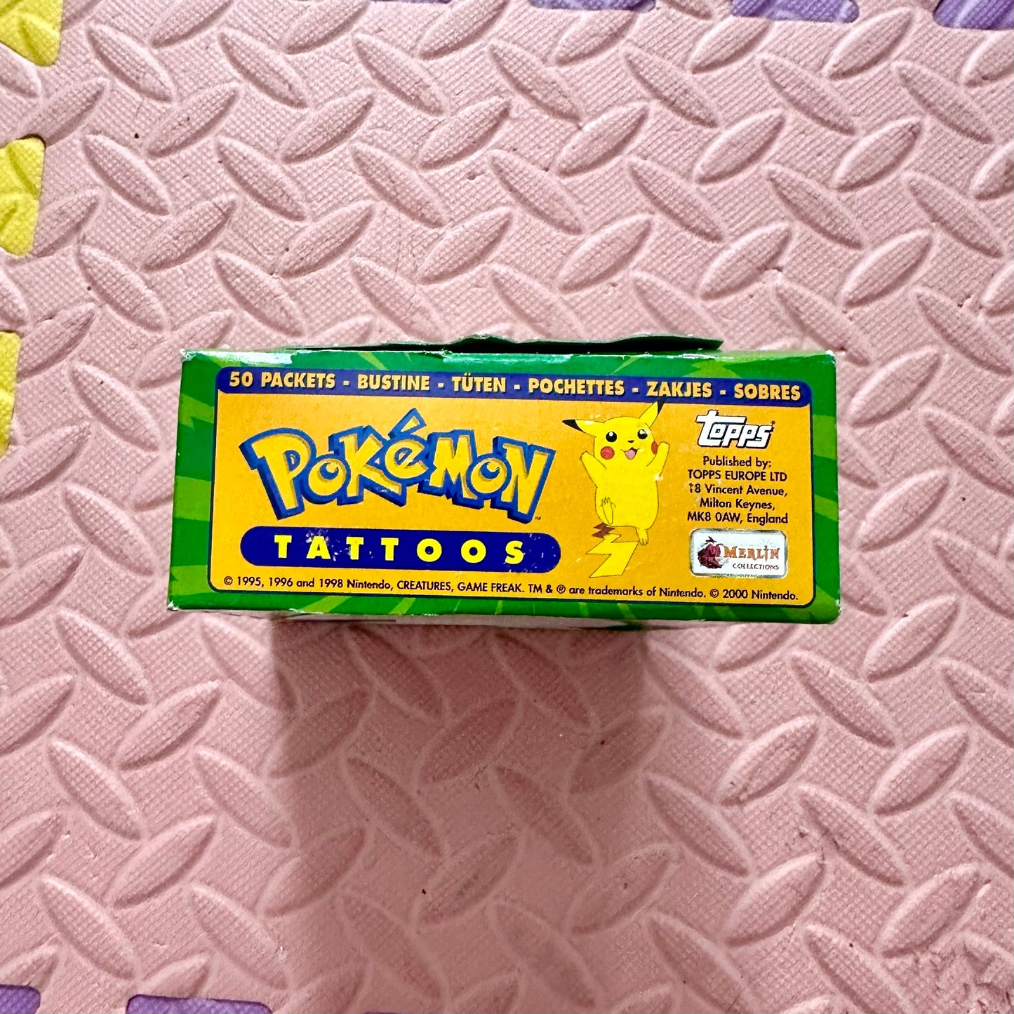 90’s Merlin Pokémon Tattoo Display Box