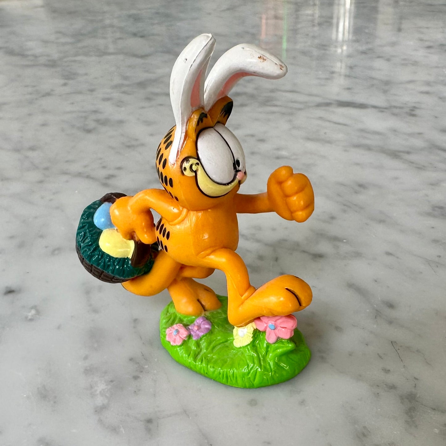 Vintage Garfield Easter Bunny Figure