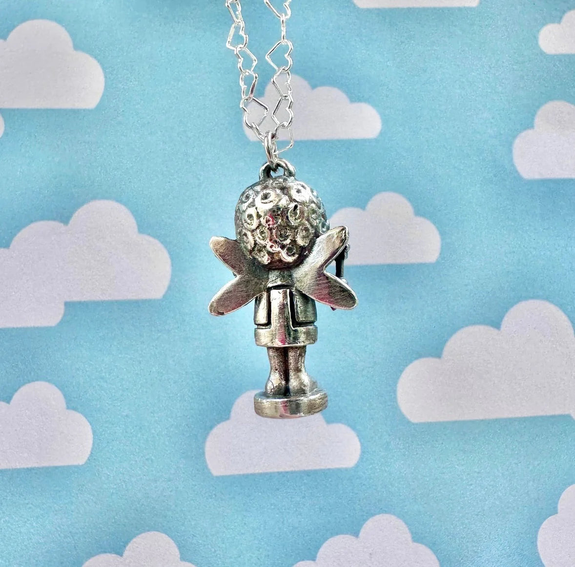 Sterling Silver Fairy Polly Pocket Necklace