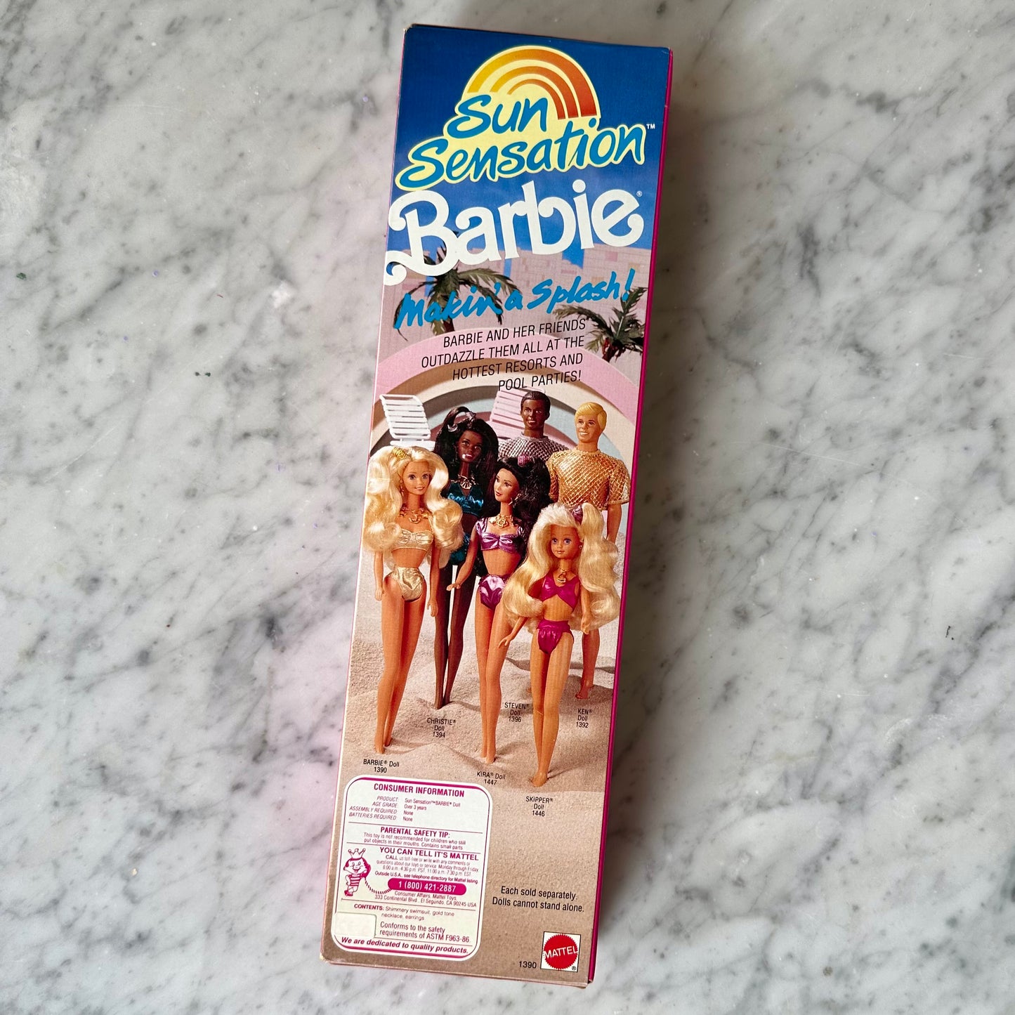 1991 Sun Sensation Barbie In Box