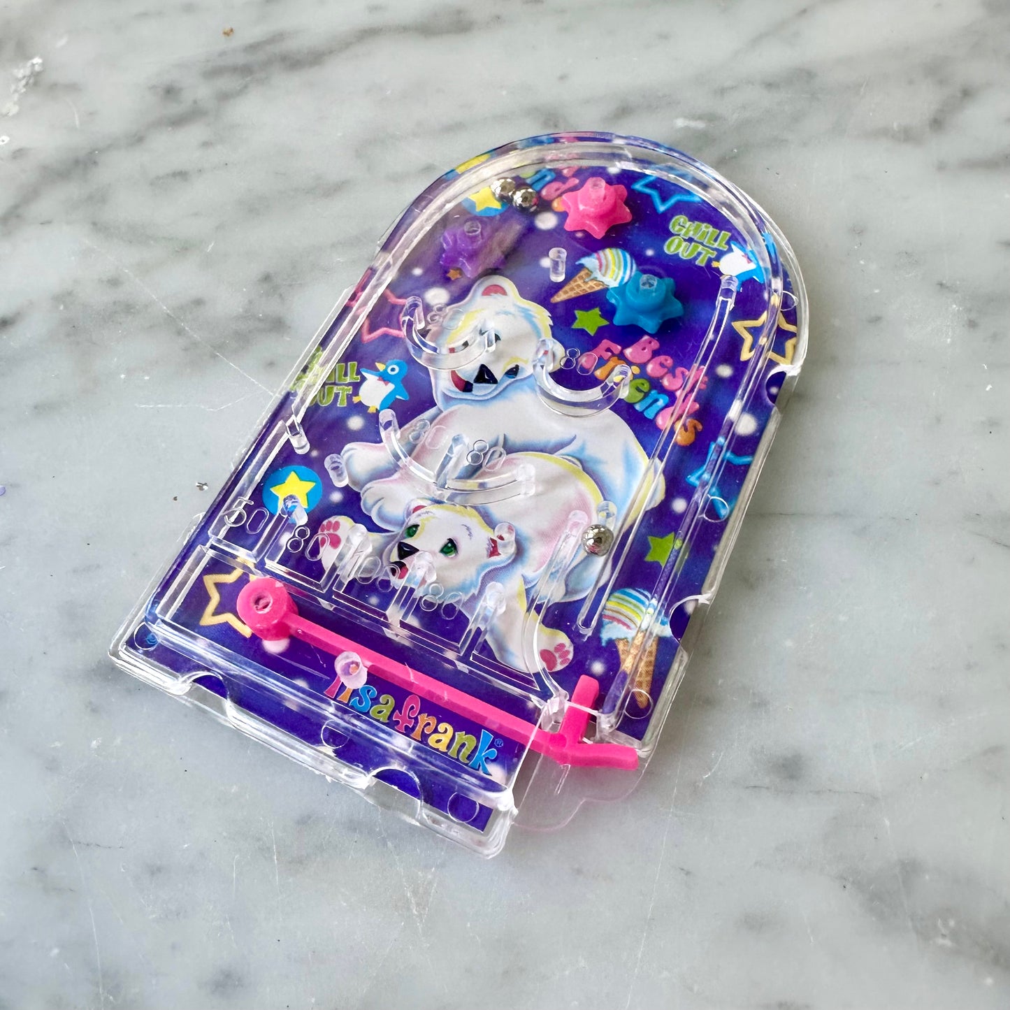 Vintage Lisa Frank Roary Mini Pinball Game