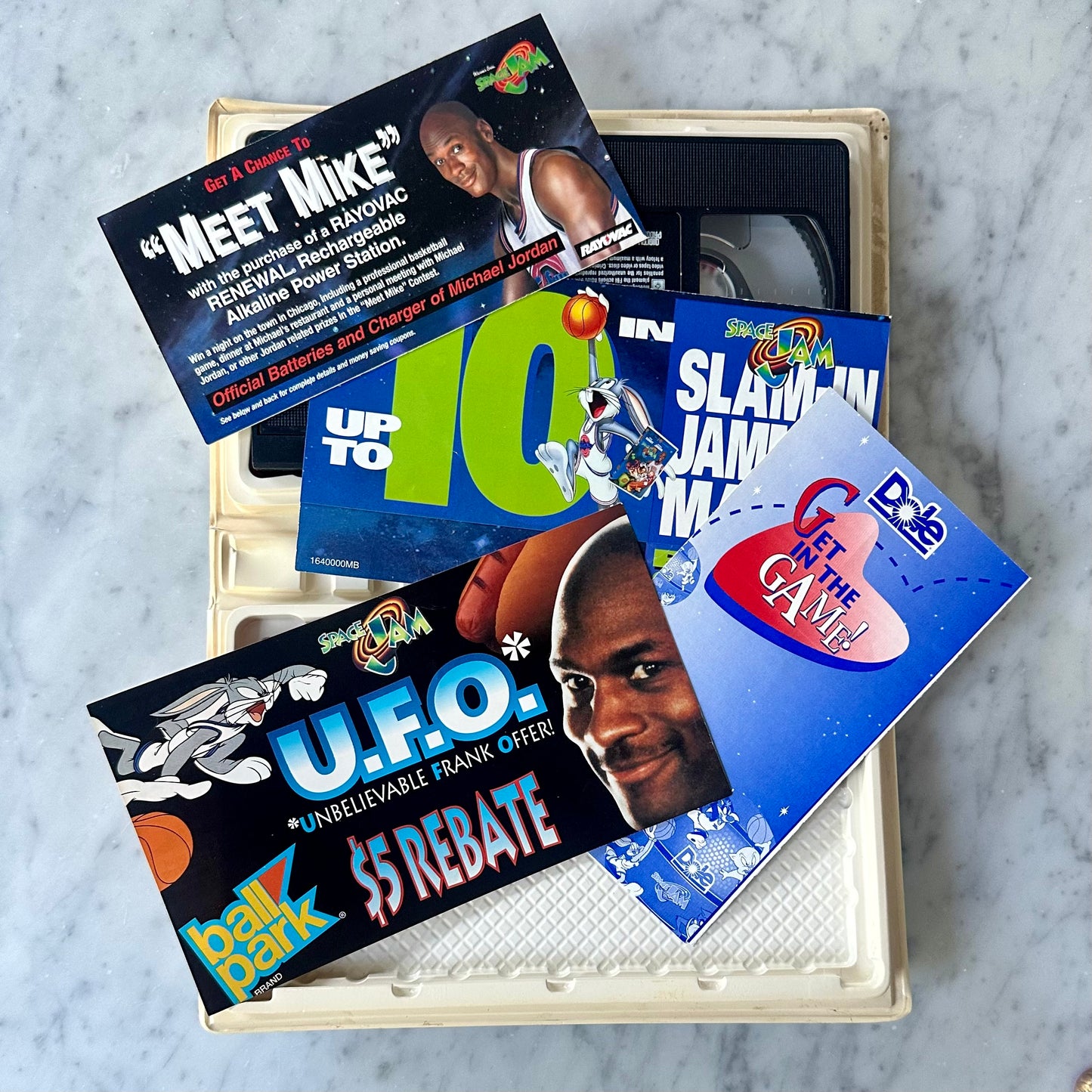 1997 Space Jam VHS with Promos and Coin