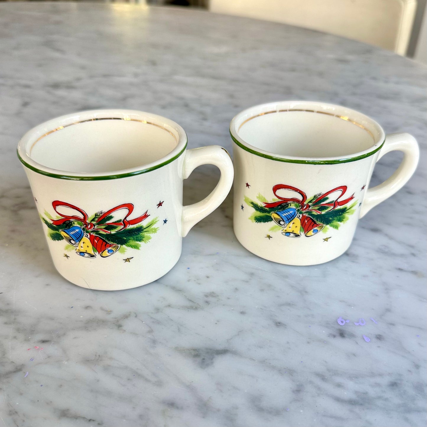 1950’s Salem “Christmas Eve” Mugs Set of 2