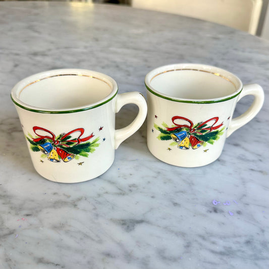 1950’s Salem “Christmas Eve” Mugs Set of 2