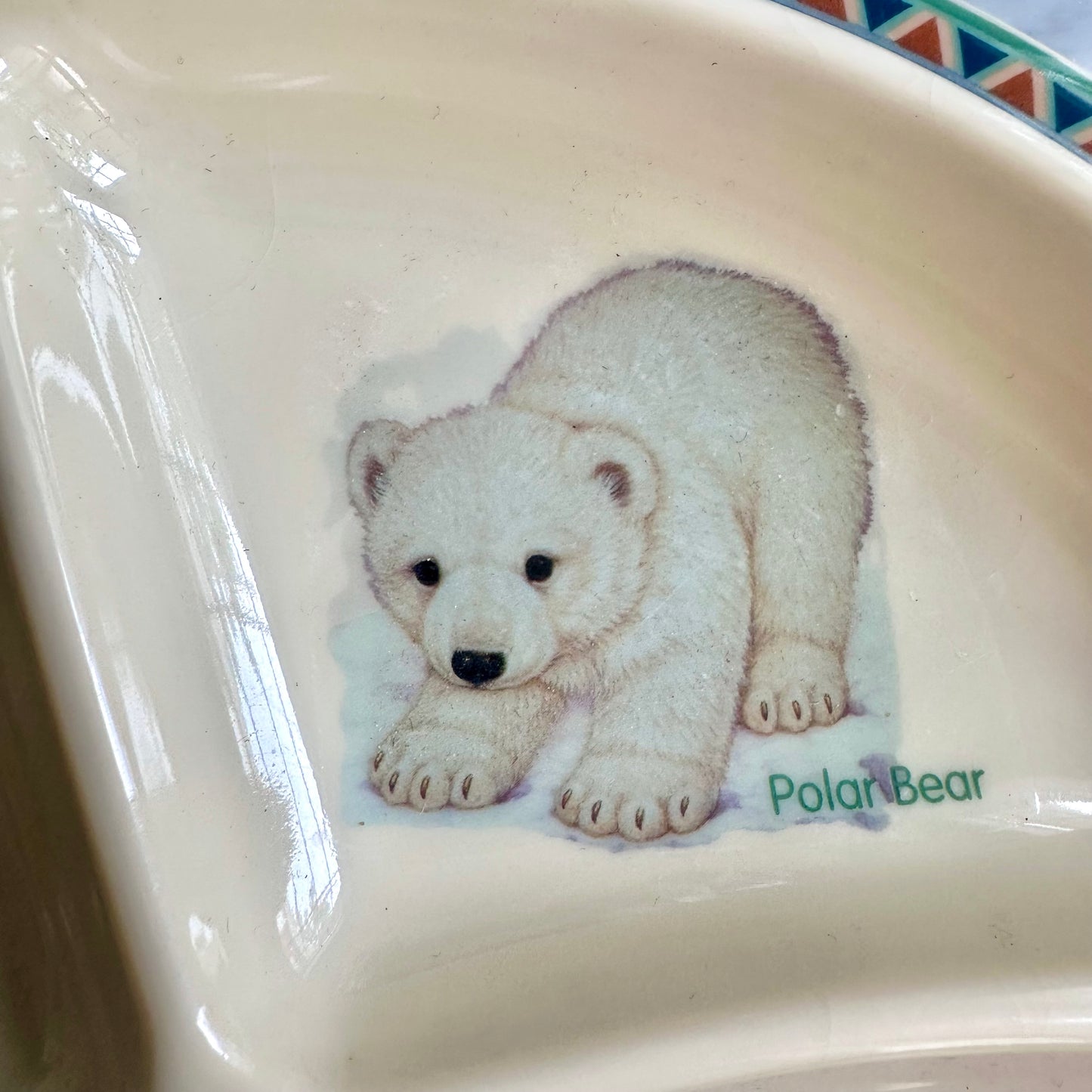 90’s Nature’s Endangered Melamine Plate and Bowl