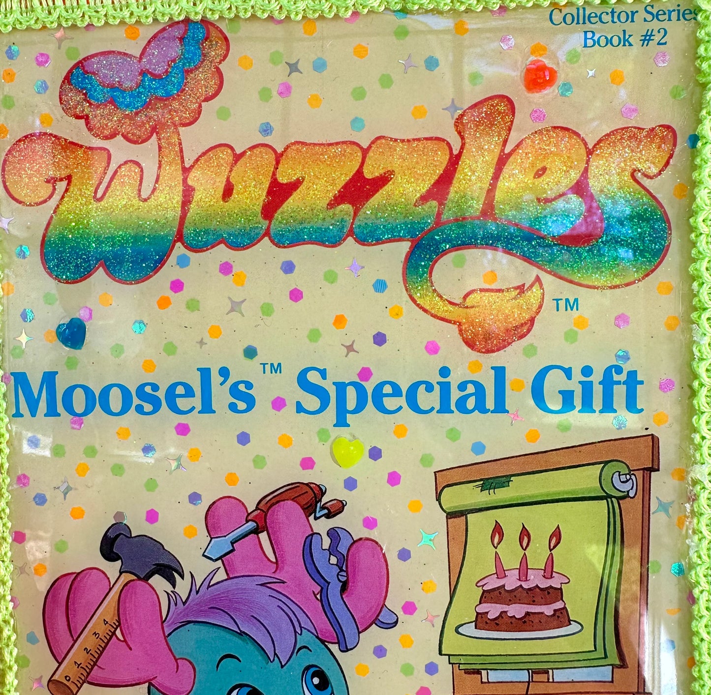 Vintage 80’s Wuzzles Book Cover Resin Wall Art