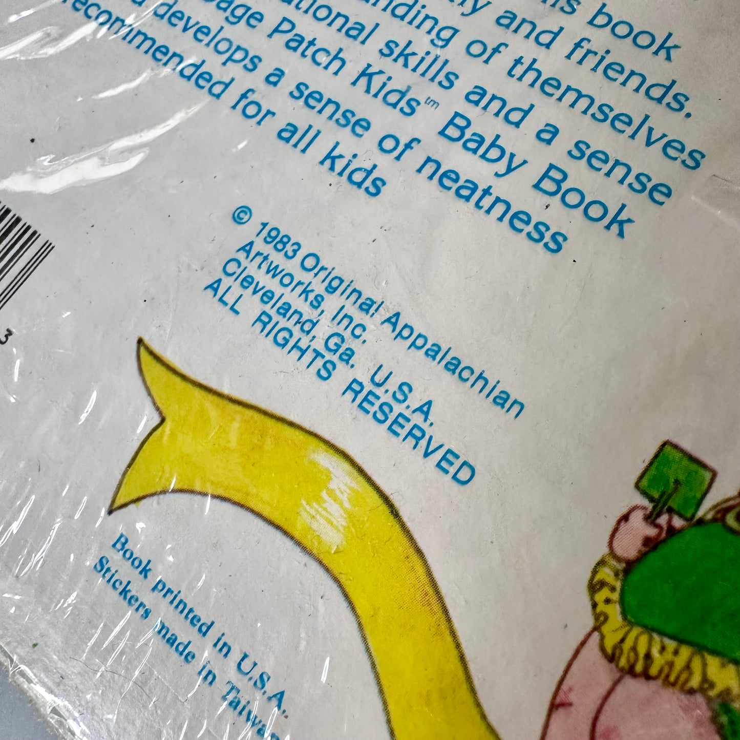 1983 CPK Sticker Baby Book