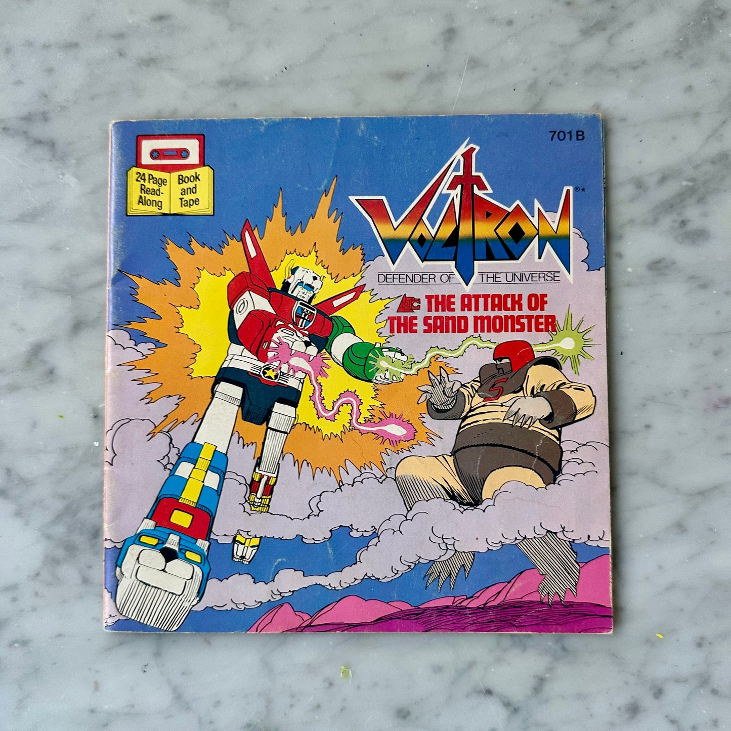 80’s Voltron “The Attack of the Sand Monster” Book