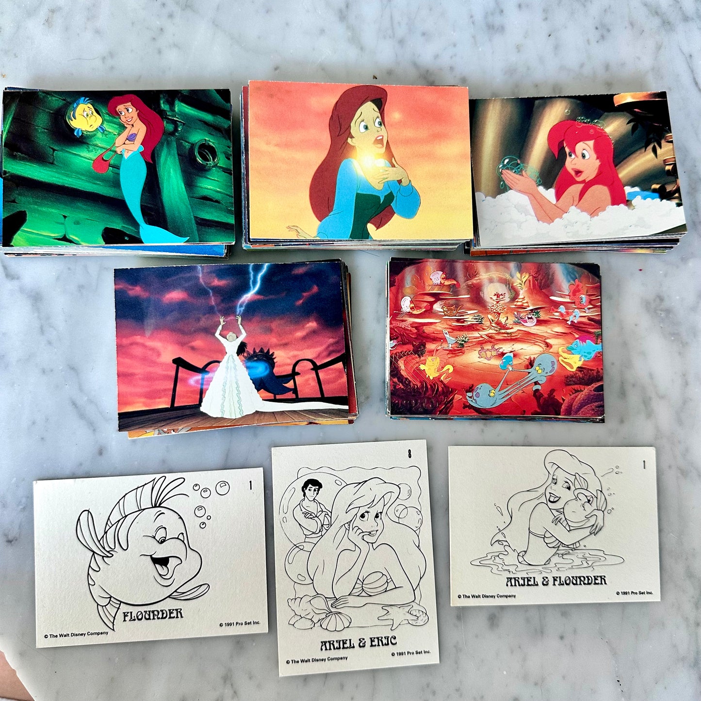 1991 Pro-Set The Little Mermaid Trading Cards