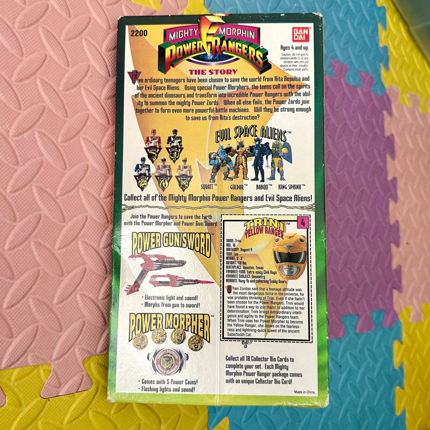 1993 Mighty Morphin Power Rangers Trini Yellow Ranger