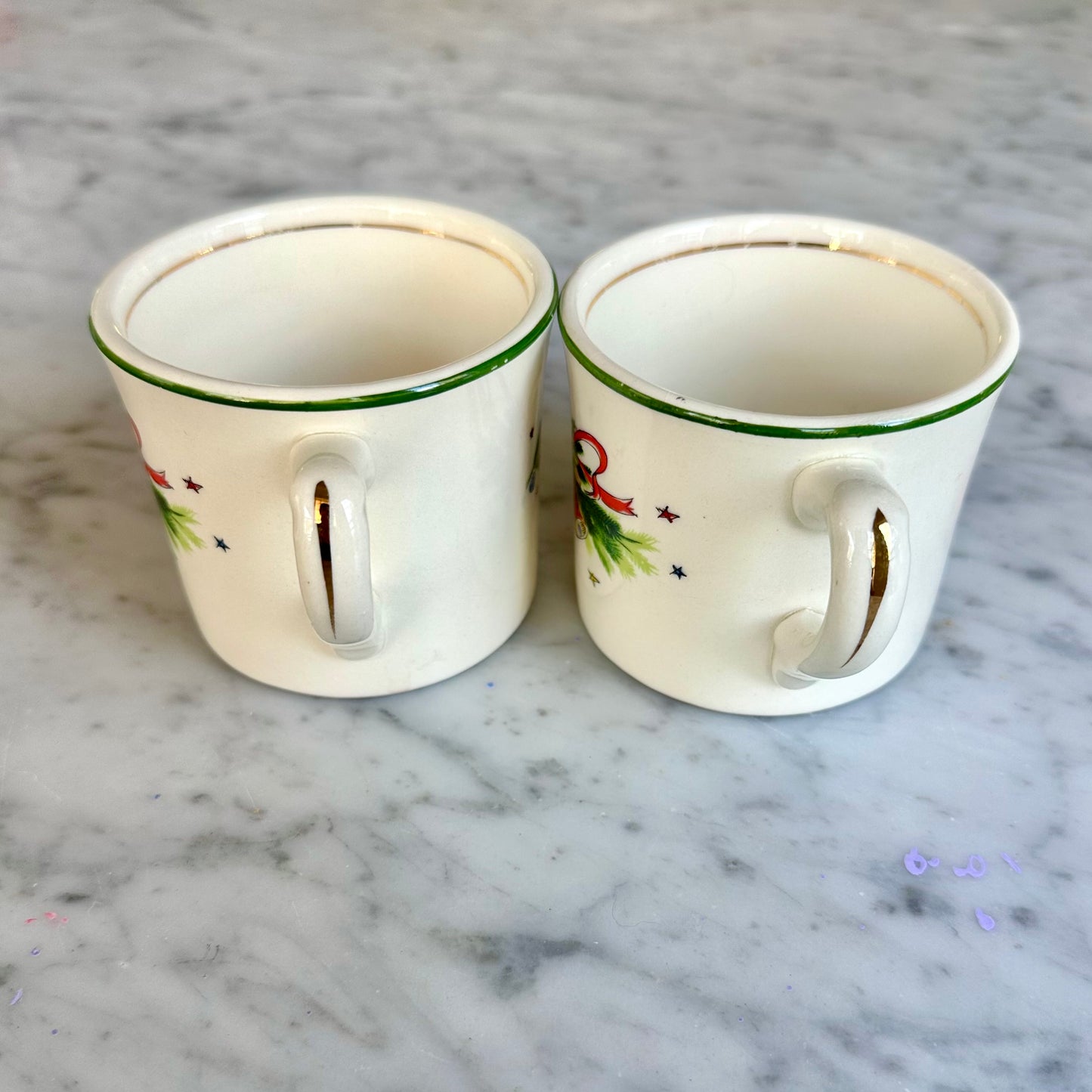 1950’s Salem “Christmas Eve” Mugs Set of 2