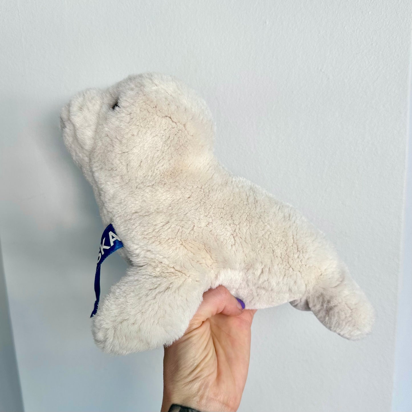90’s Dakin Alaska White Baby Seal Plush