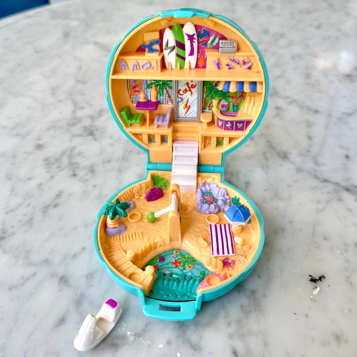 1989 Polly Pocket Beach Party Compact