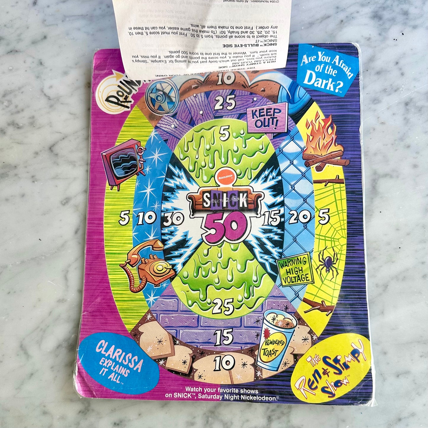1994 Nickelodeon SNICK Target Toss Game