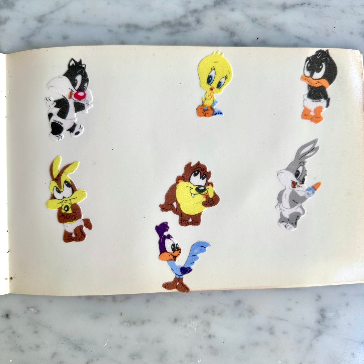 1996 Sandylion Baby Looney Tunes Sticker Album with Stickers