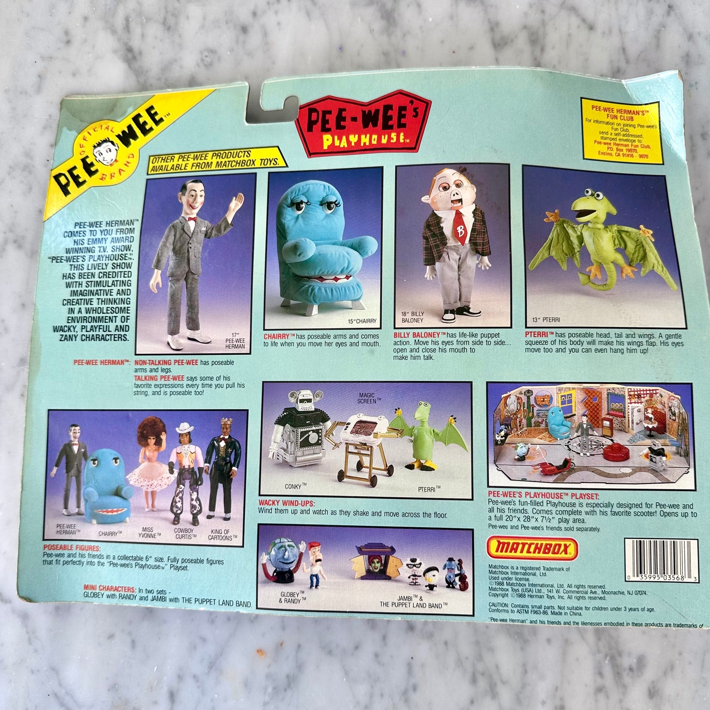 1988 Pee Wee’s Playhouse Action Figure with Scooter