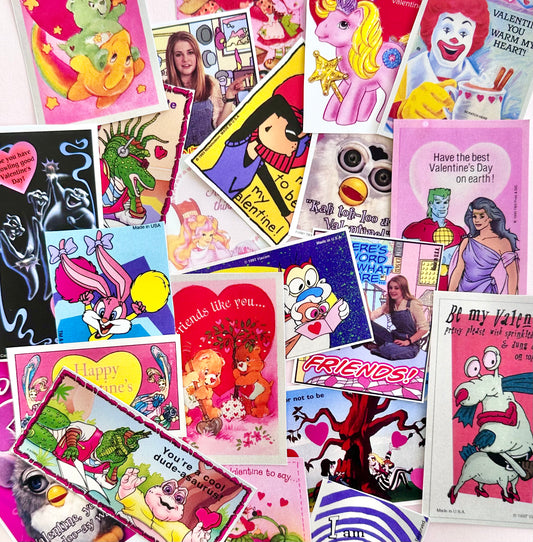 Vintage 80’s, 90’s, & y2k Valentine’s Card Mixed Pack