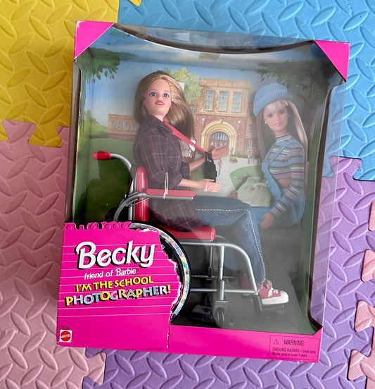 1998 Barbie Becky School Photographer