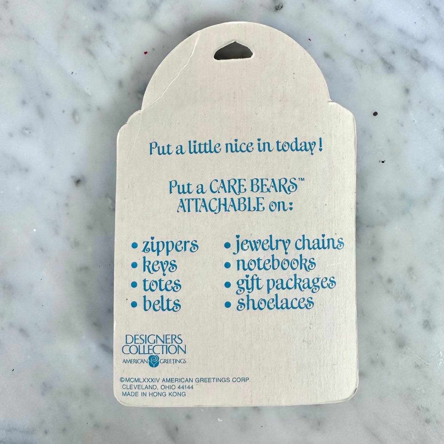 80’s Care Bears Attachable “Tenderheart Bear”