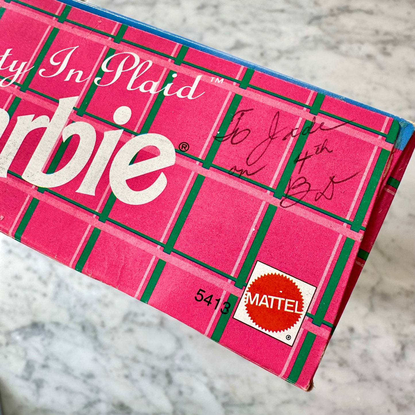 1992 Pretty In Plaid Barbie In Box