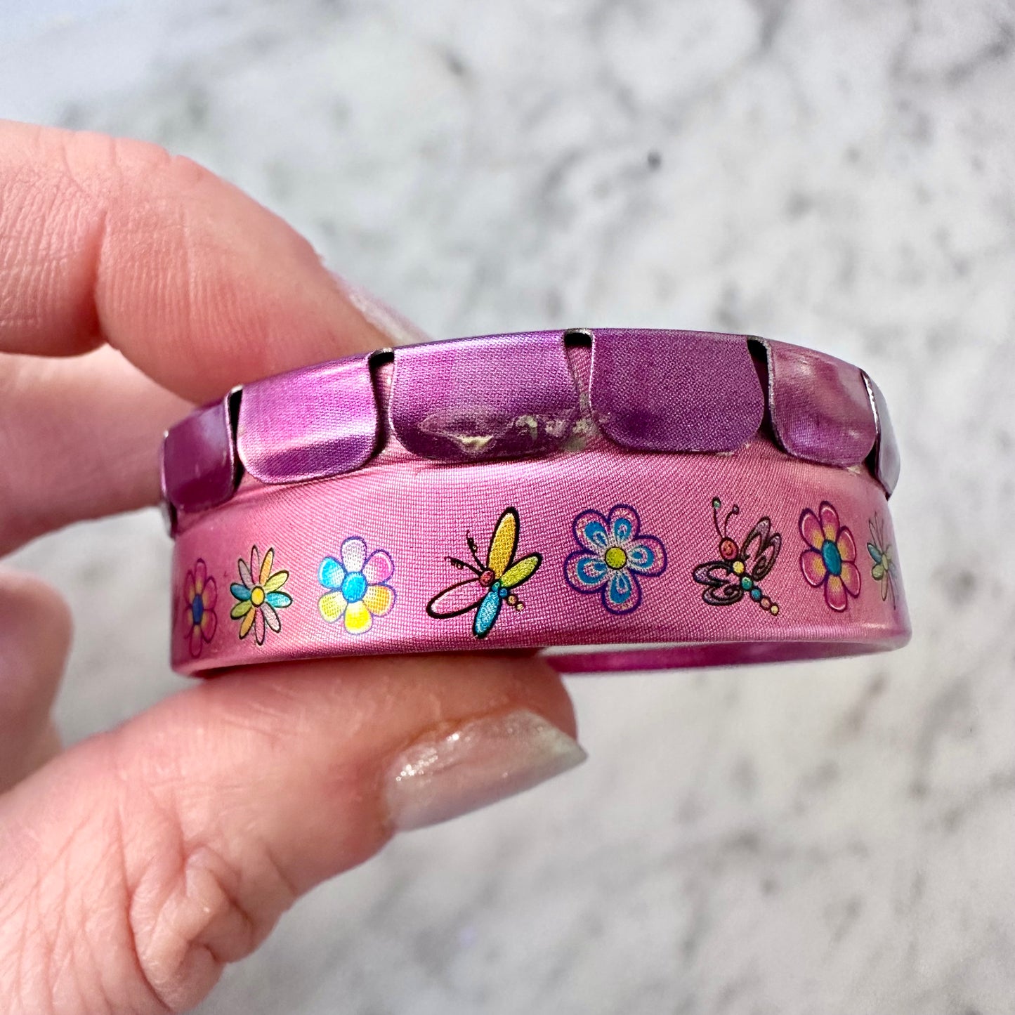 Vintage Lisa Frank Butterfly PaperClip Tin