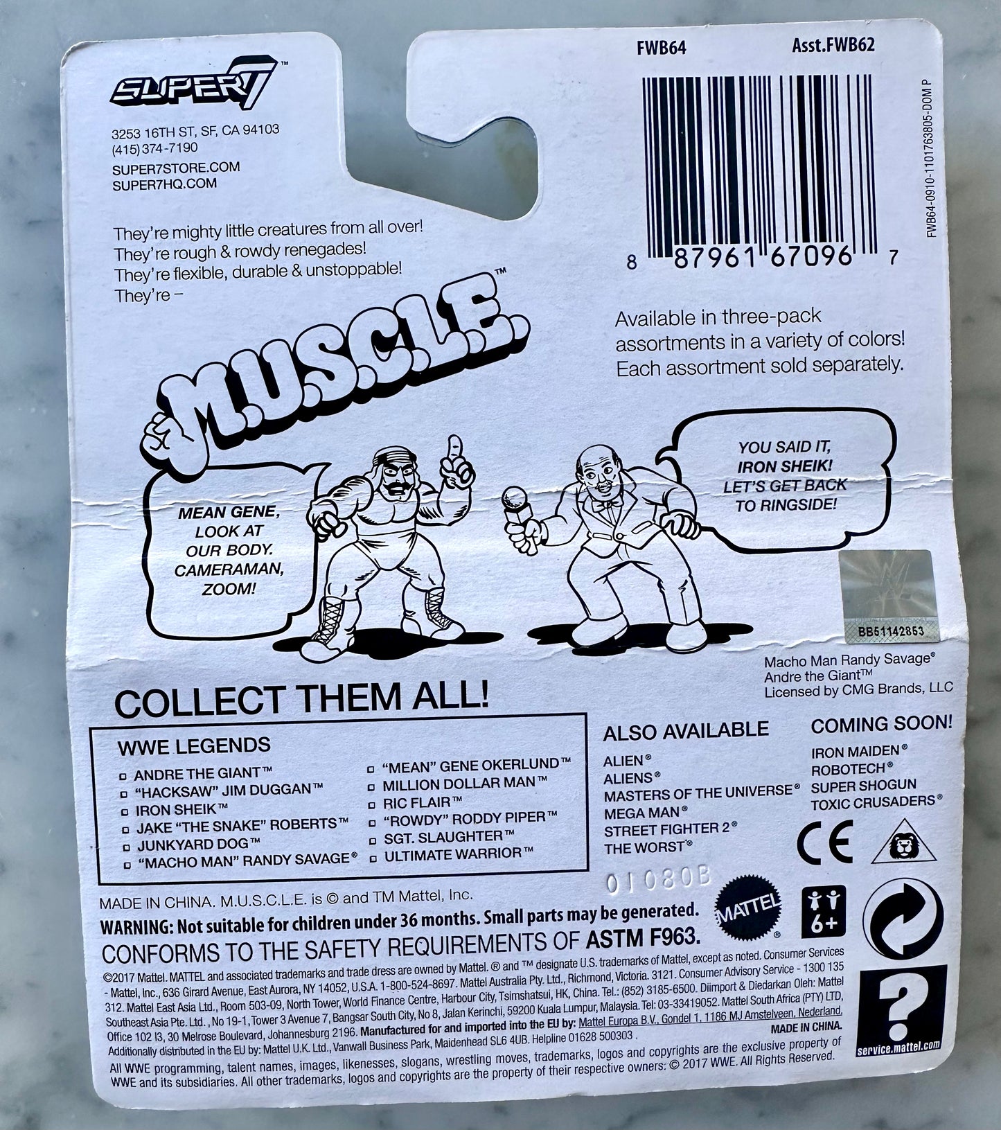 2017 M.U.S.C.L.E. Men Classic 1980s era WWF Stars