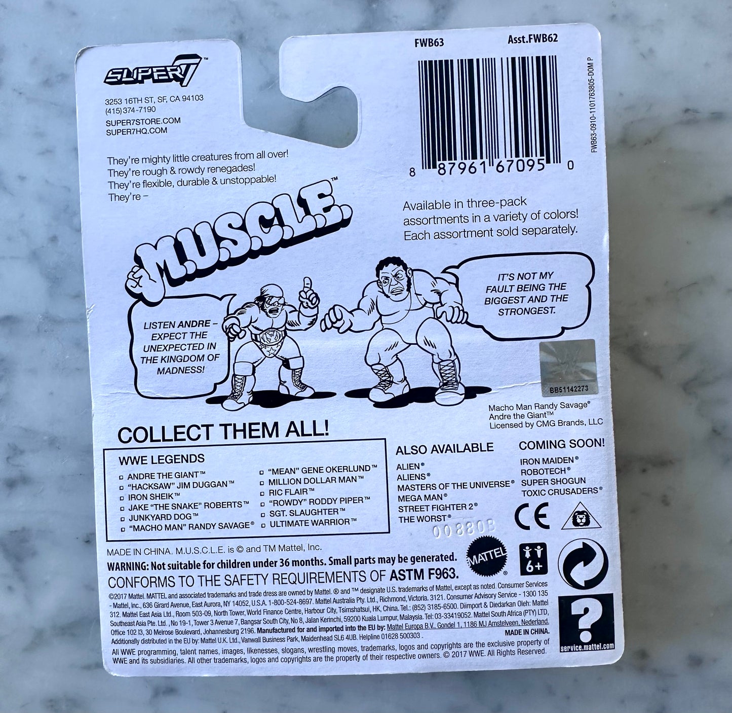 2017 M.U.S.C.L.E. Men Classic 1980s era WWF Stars