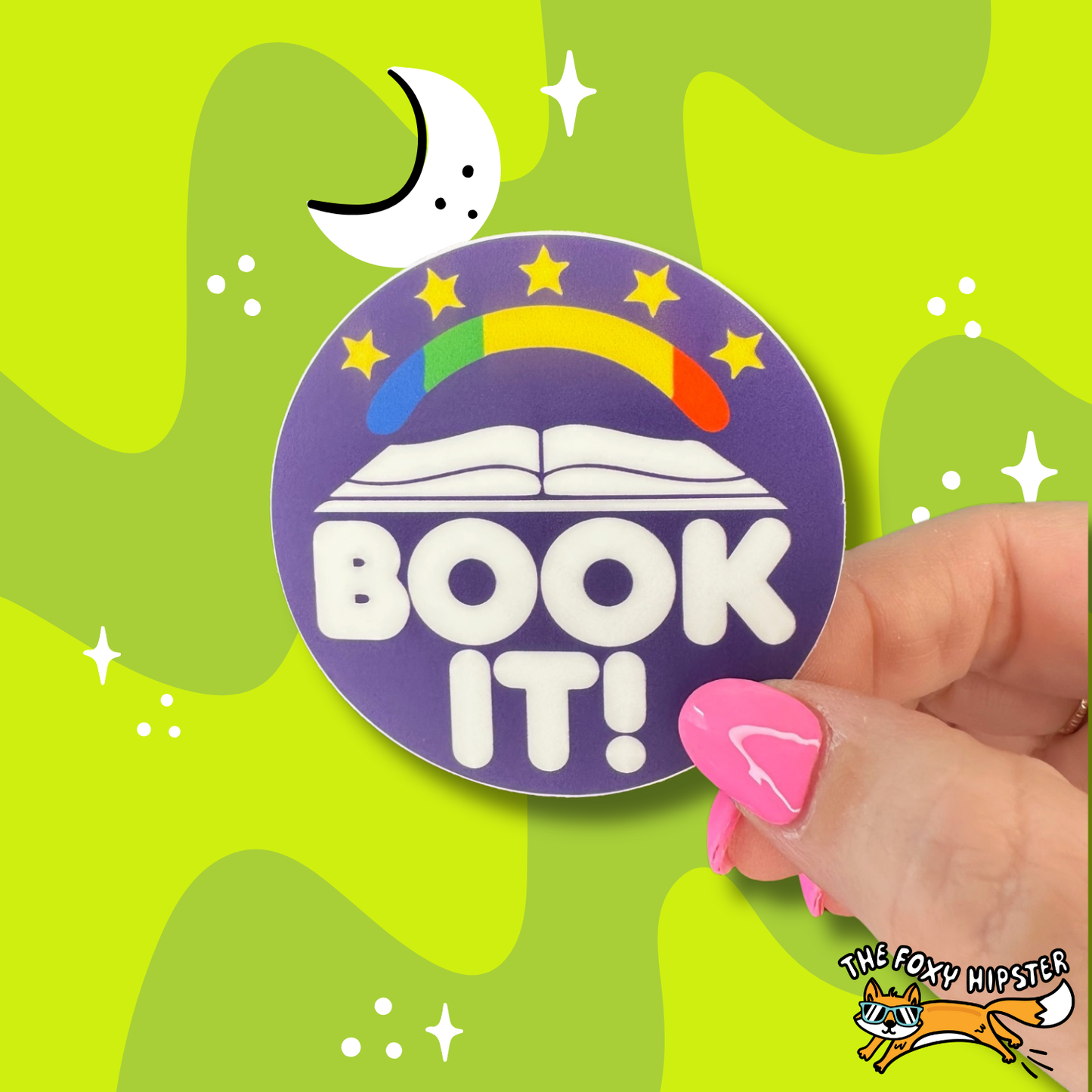 BOOK IT Nostalgic Vinyl Sticker