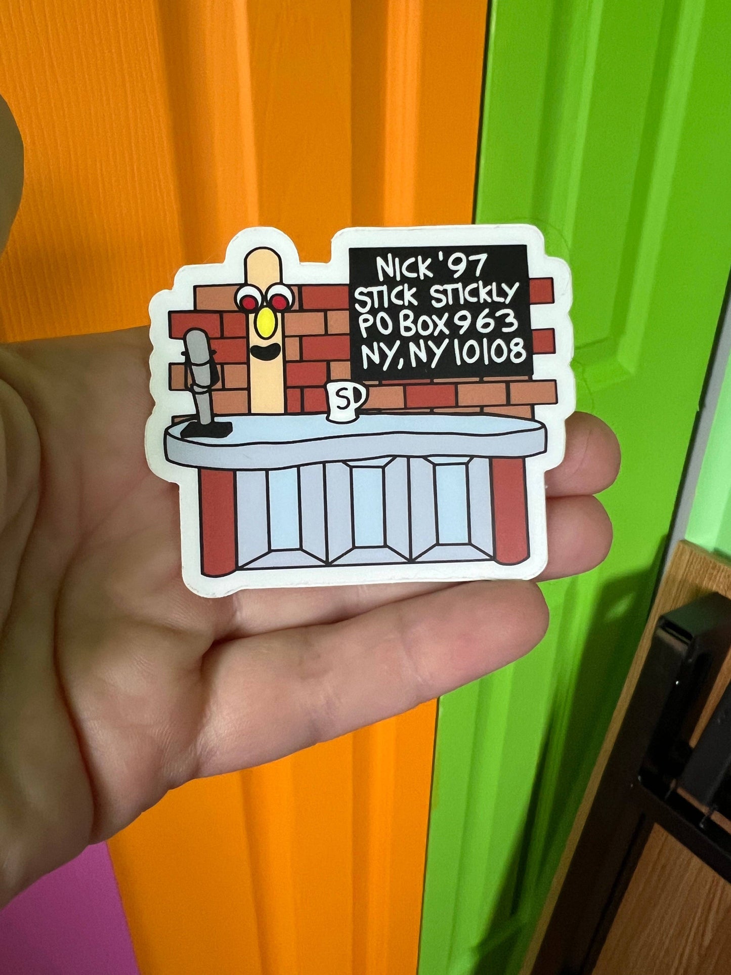 Stick Stickly Vinyl Sticker