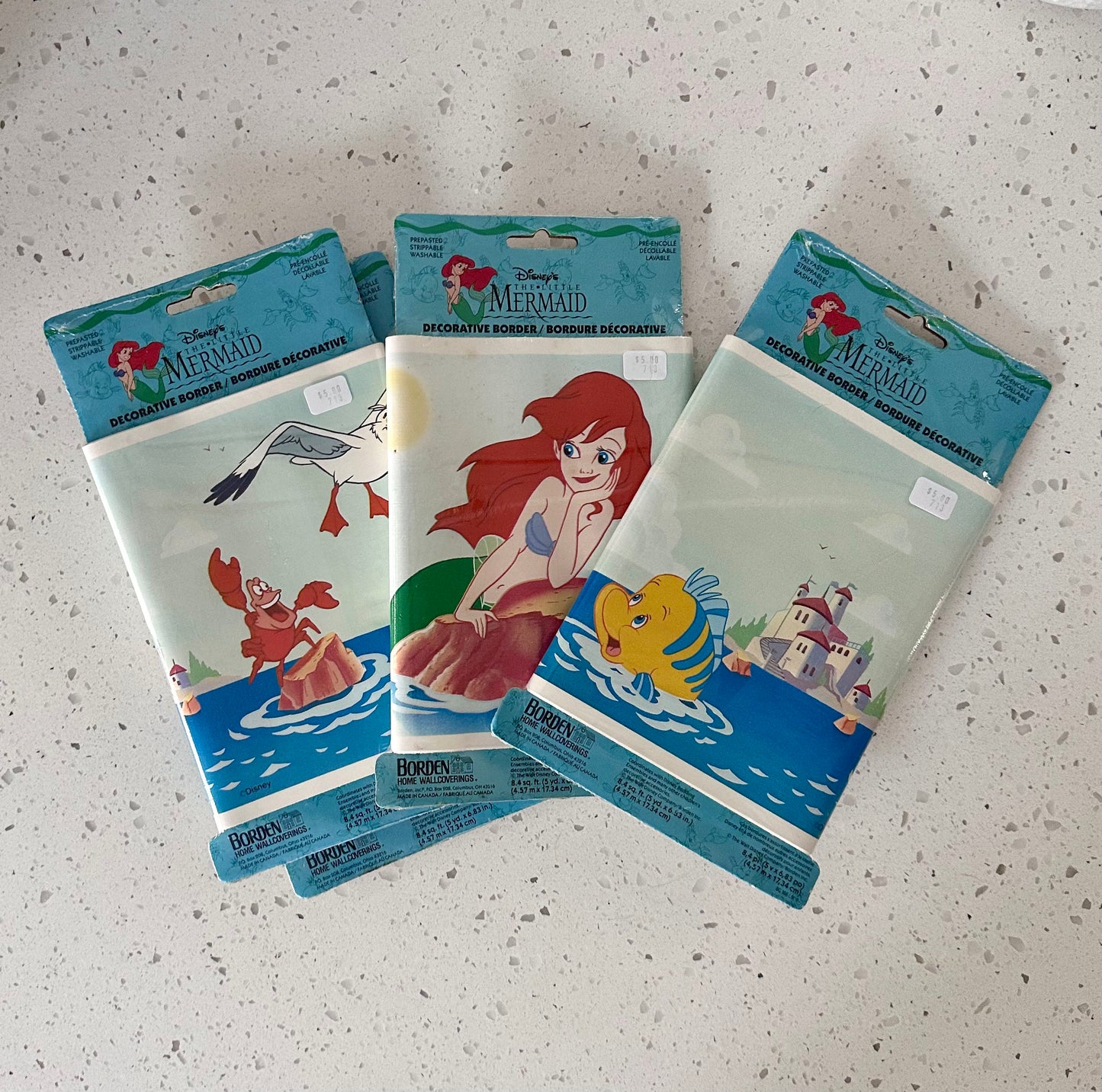 Vintage The Little Mermaid Wall Border