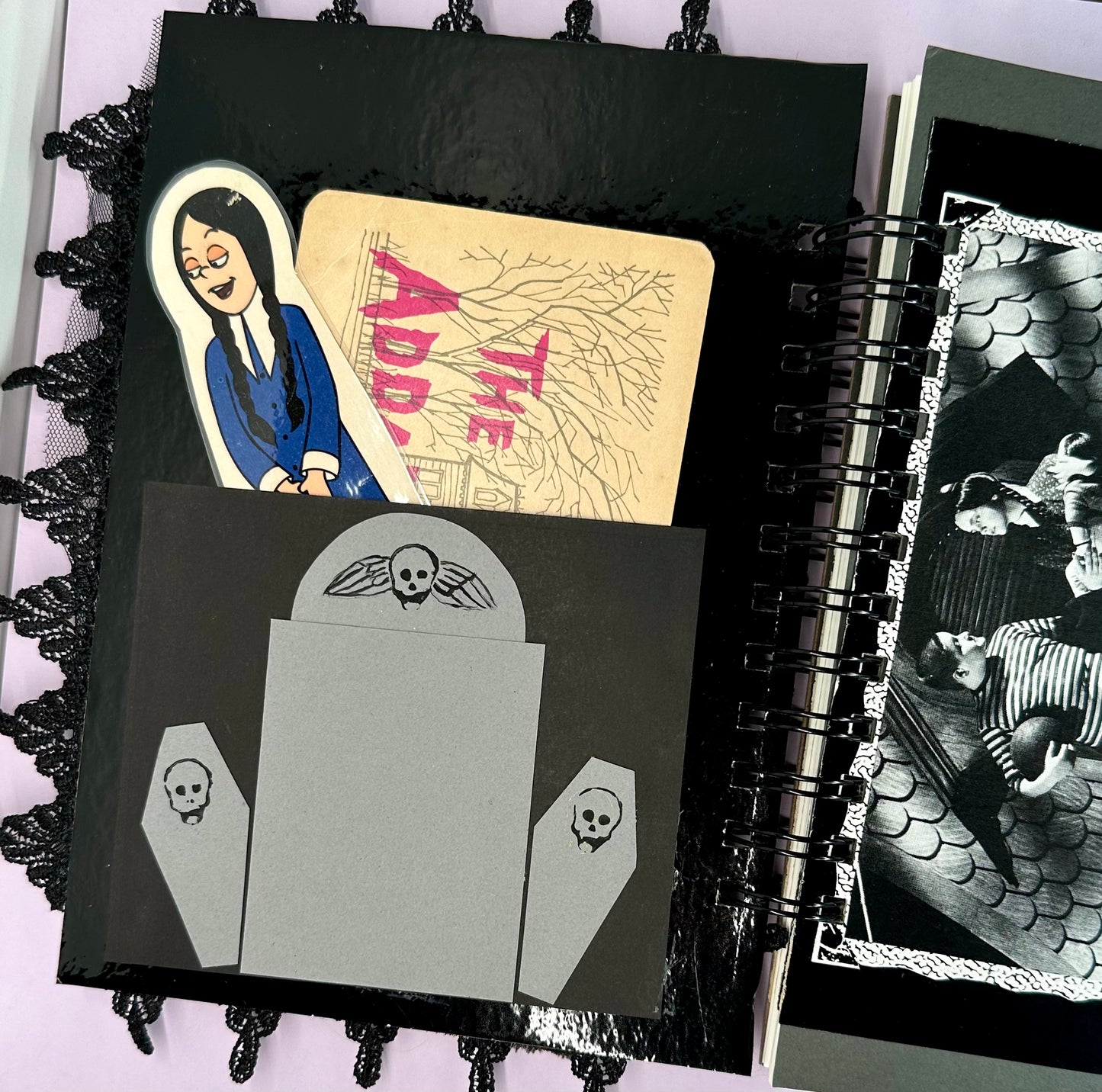 The Addams Family Sketchbook Junk Journal