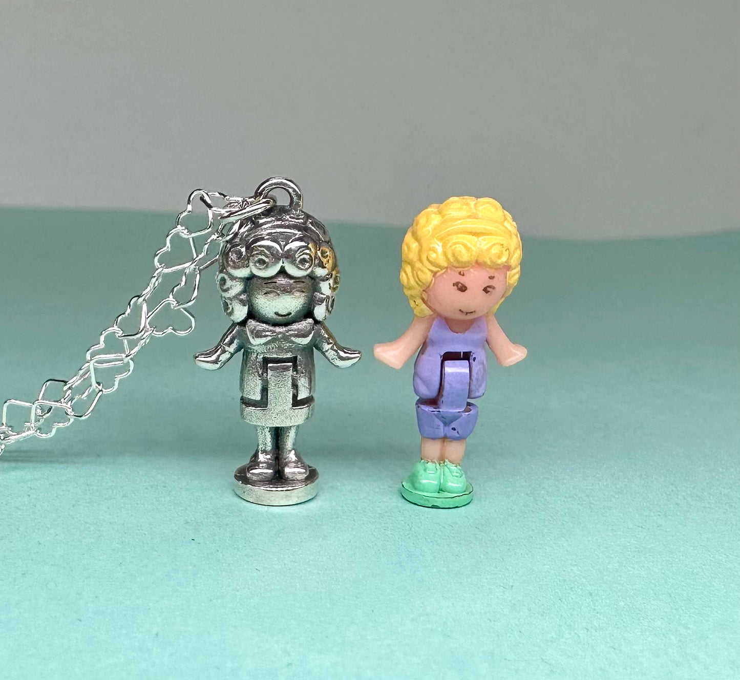 Sterling Silver Polly Pocket Necklace