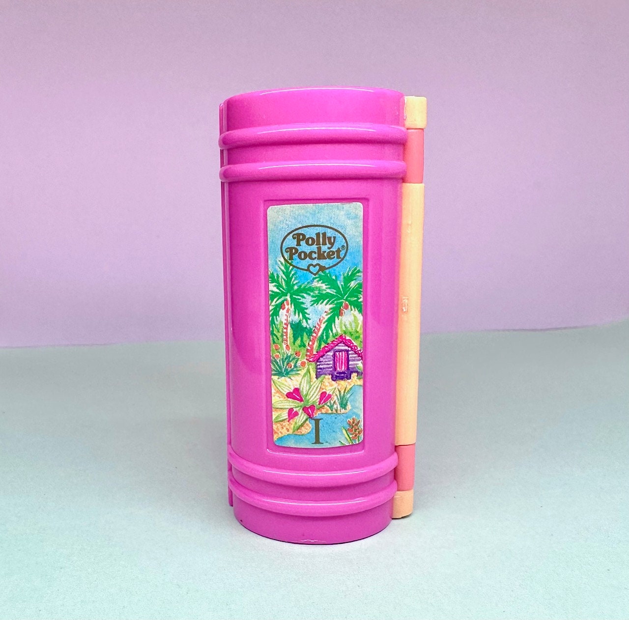 1995 Polly Pocket Glitter Island Tropical Paradise Enchanted Storybook 100% Complete