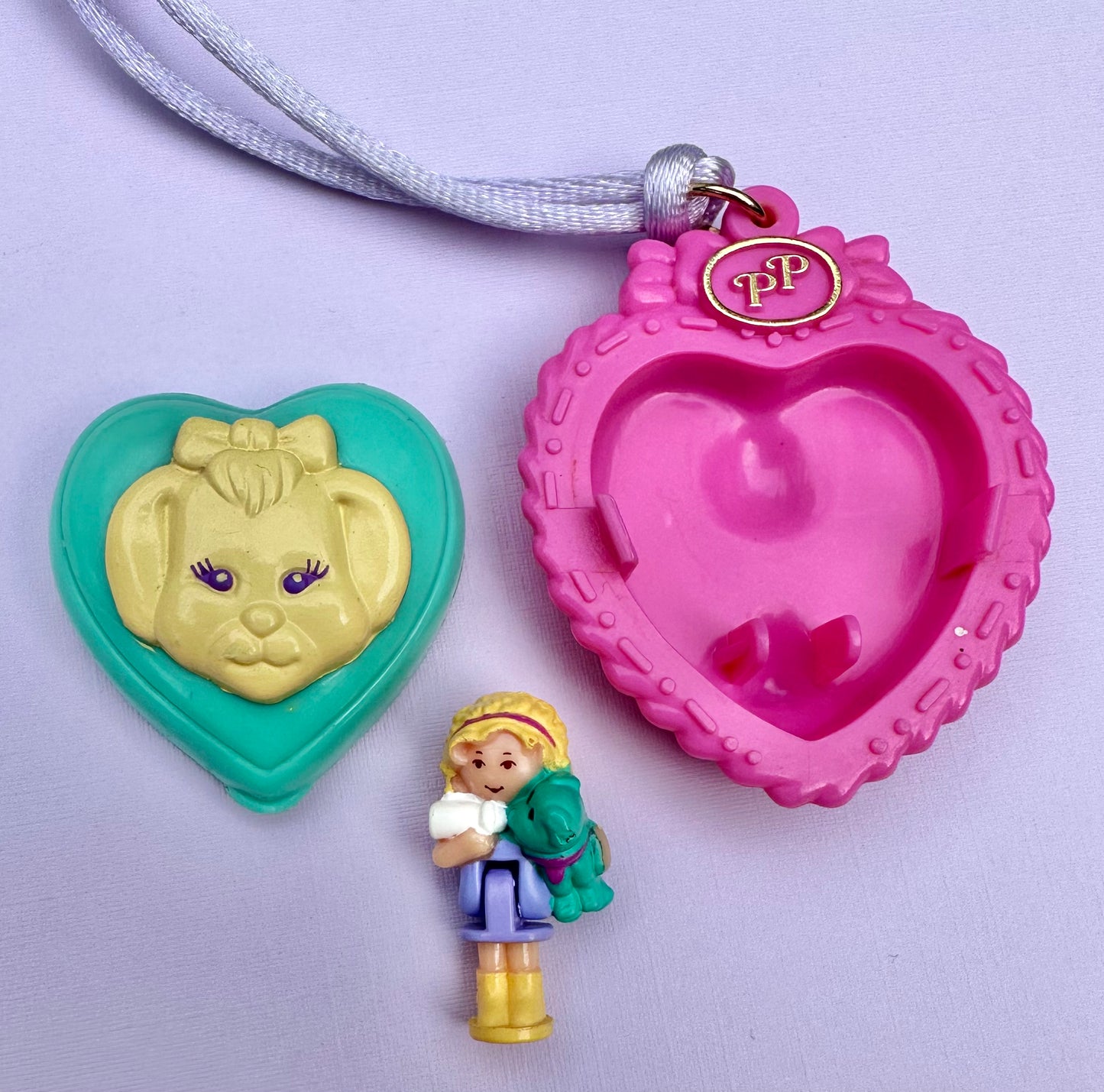 Vintage 1994 Polly Pocket, Polly’s Puppy Pendant