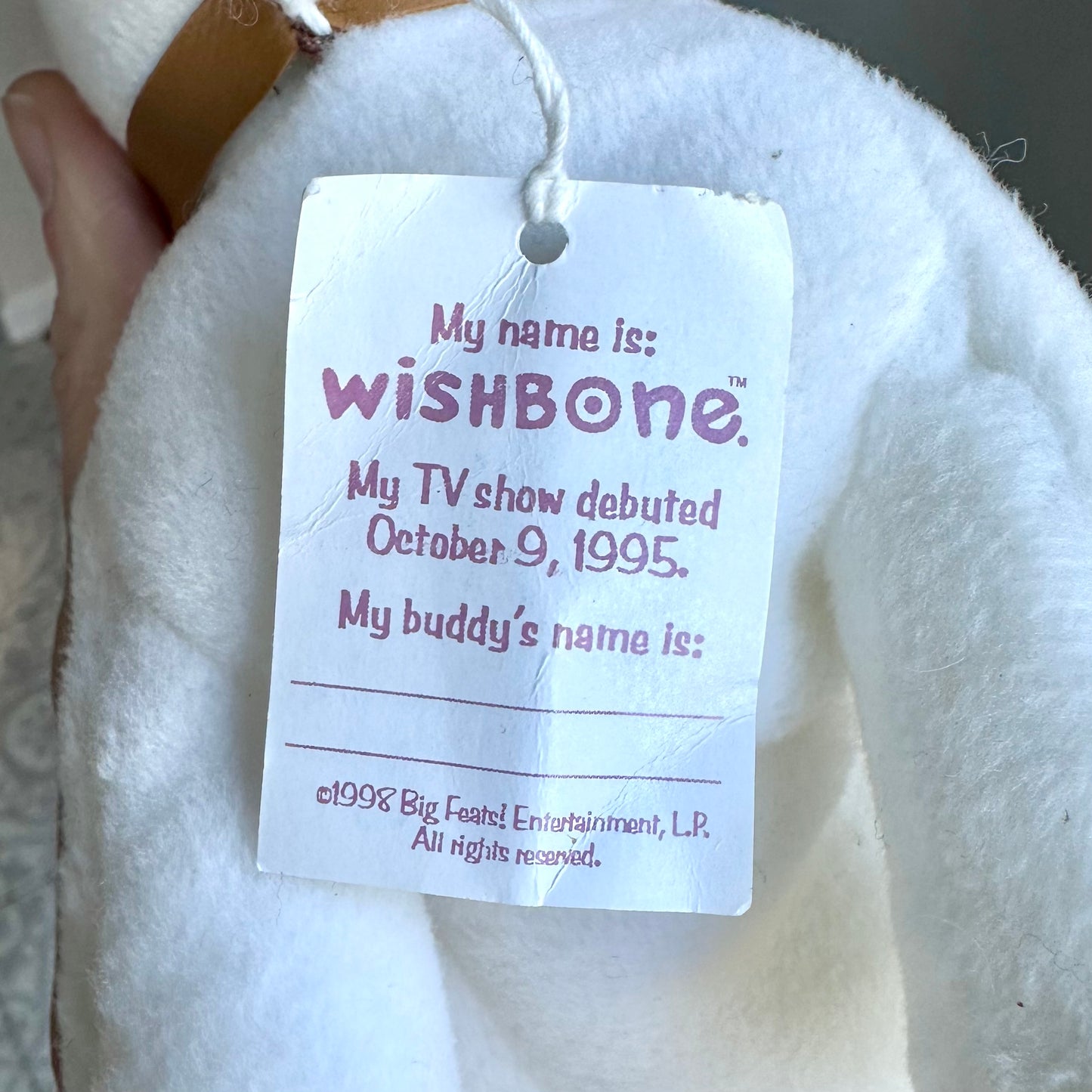 1998 Wishbone Plush