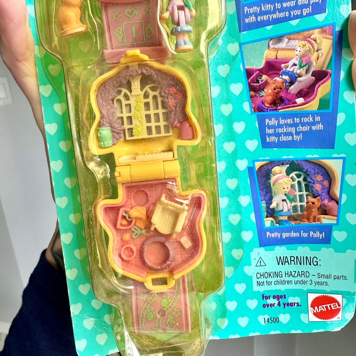 1995 Polly Pocket “Polly Loves Kitty” New In Package
