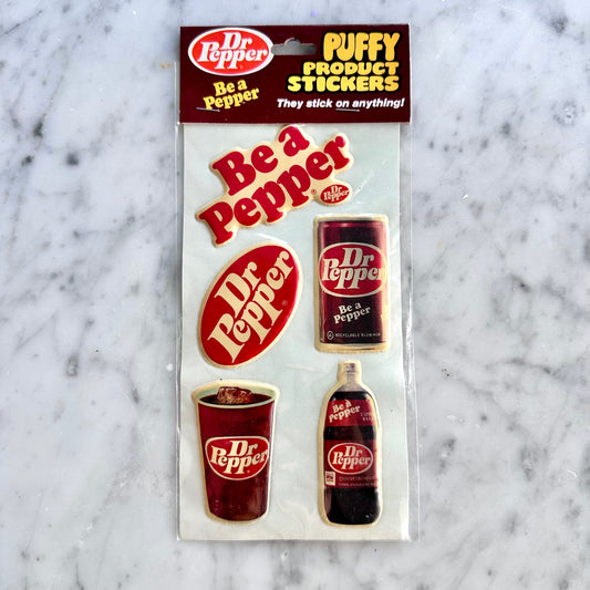Vintage Dr Pepper Puffy Stickers