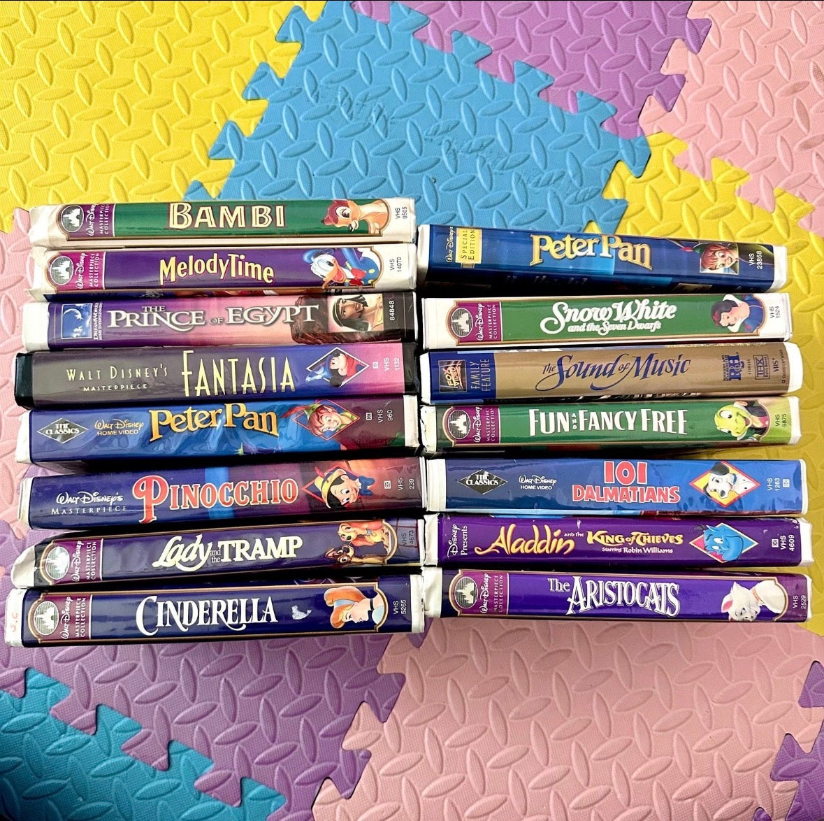 Vintage Disney VHS Lot