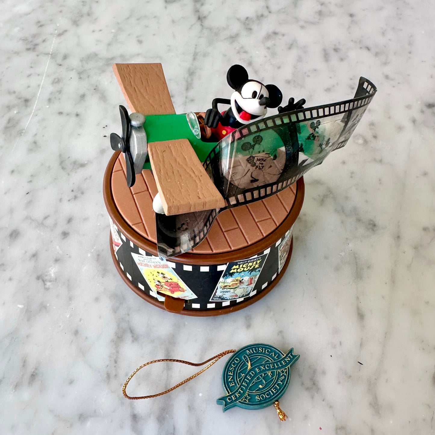 1998 Enesco “Plane Crazy” Mickey Mouse Music Box