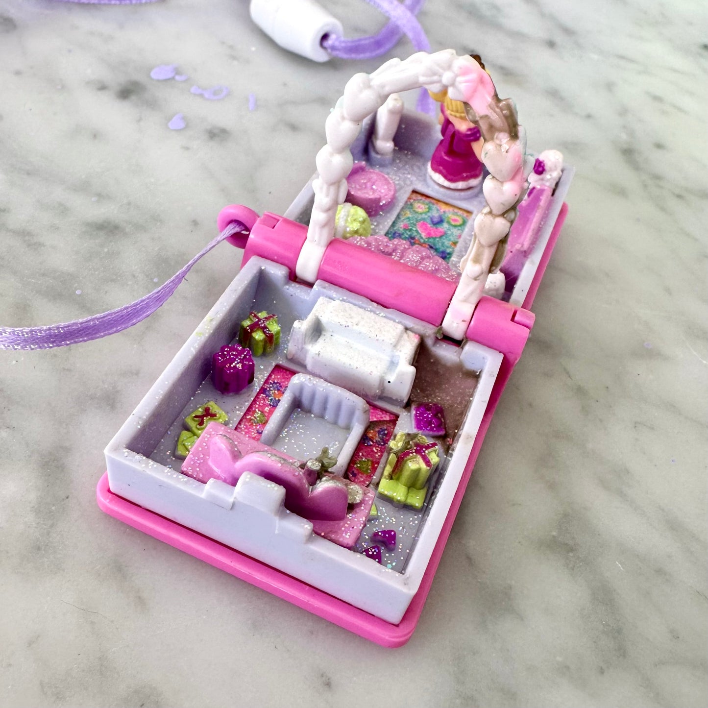 1995 Polly Pocket Glitter Wedding Locket