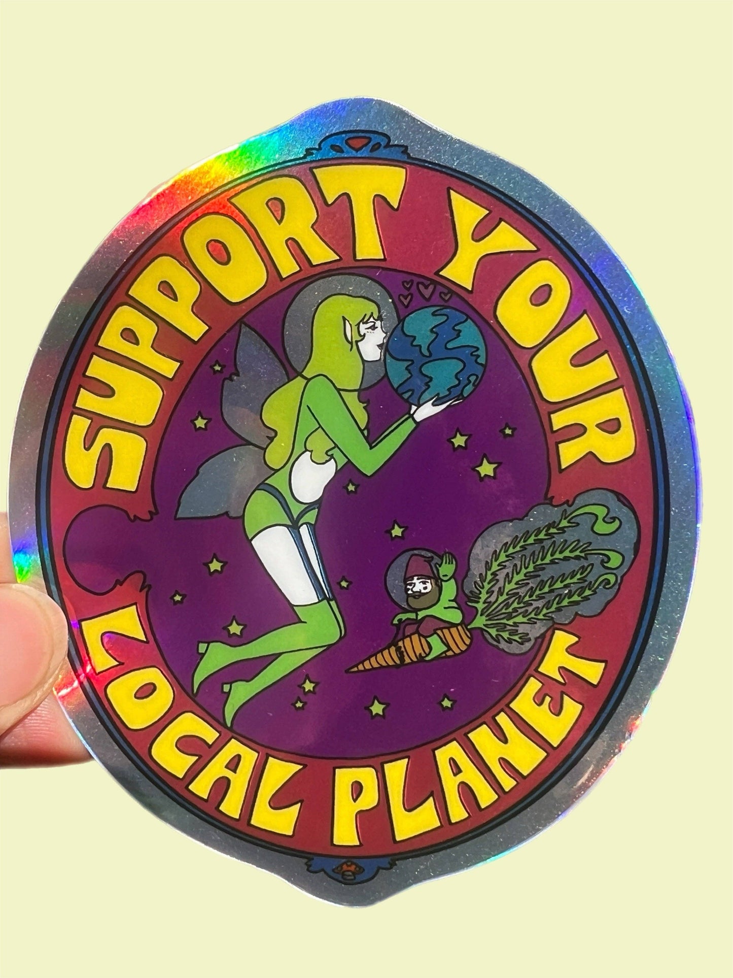 Support Your Local Planet Sticker