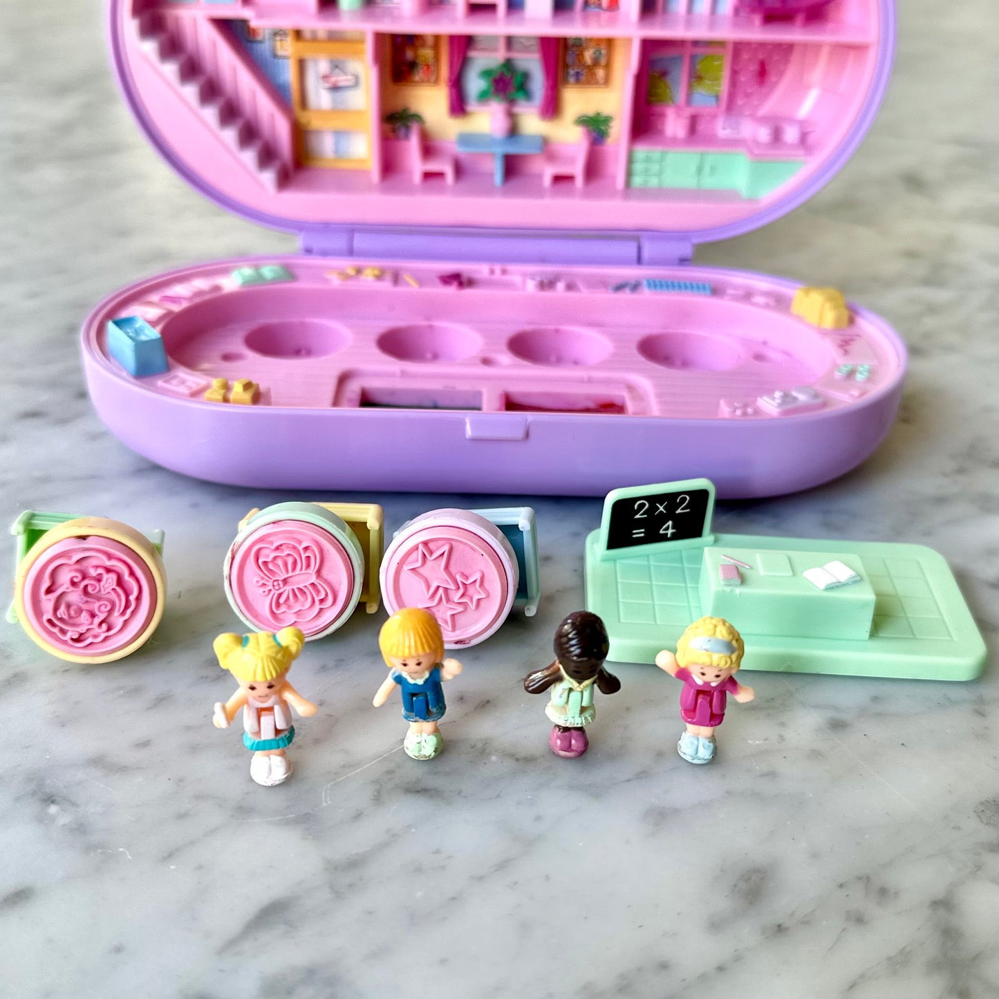 1992 Polly Pocket Stampin’ School Playset