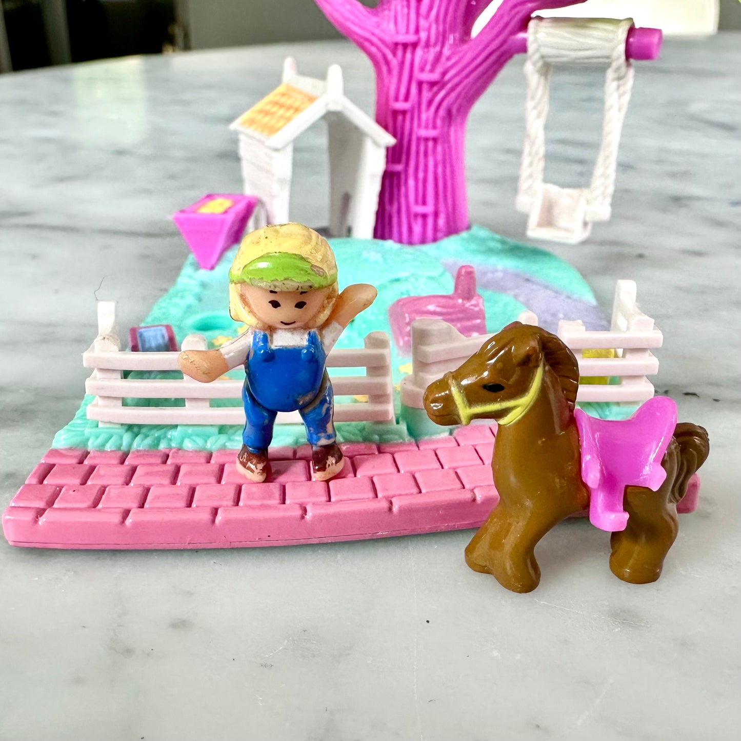 1994 Polly Pocket Oak Tree Garden 100% Complete