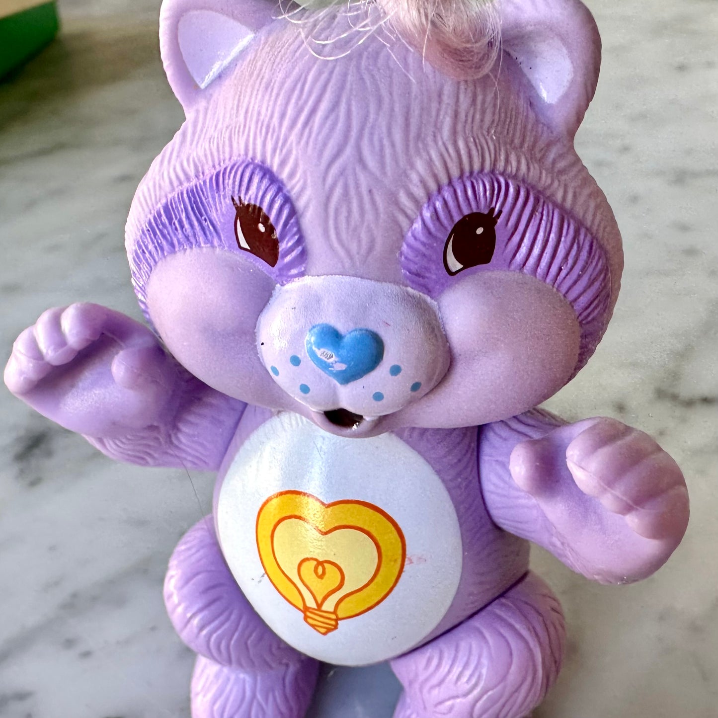 1980’s Care Bear Cousins Bright Heart Raccoon Figure